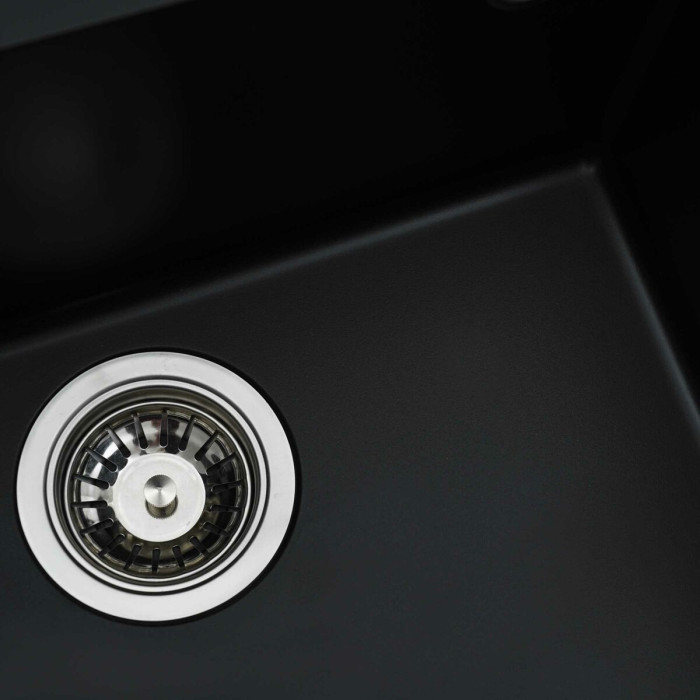 Valeso Oasis 5444 Black – matte sink for undermount installation under kitchen countertop