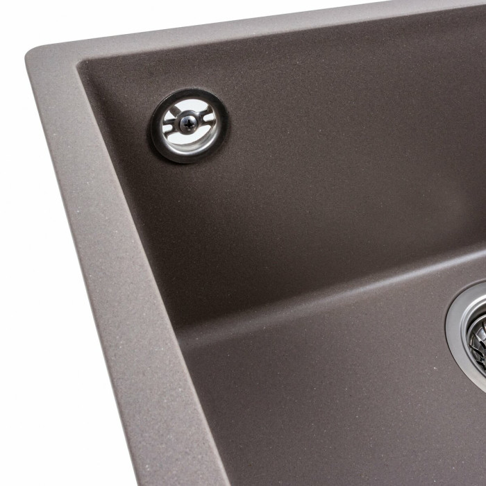Valeso Oasis 5444 dune - kitchen sink with included fasteners for undercounter installation