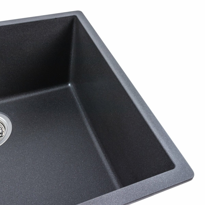 Valeso Oasis 5444 morion - sink for undercounter installation 54/44 cm matte granite