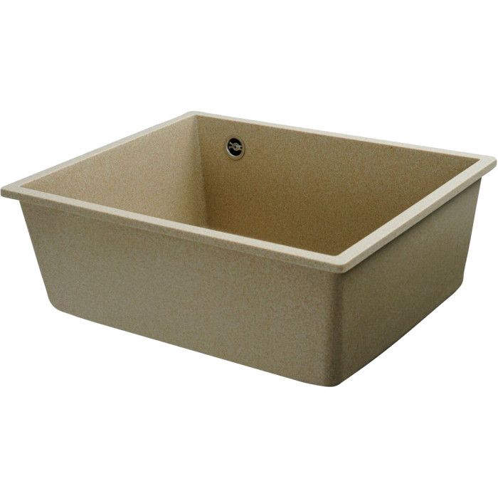 Valeso Oasis 5444 safari - beige-toned composite sink; undercounter installation