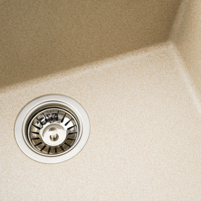 Valeso Oasis 5444 safari - beige-toned composite sink; undercounter installation