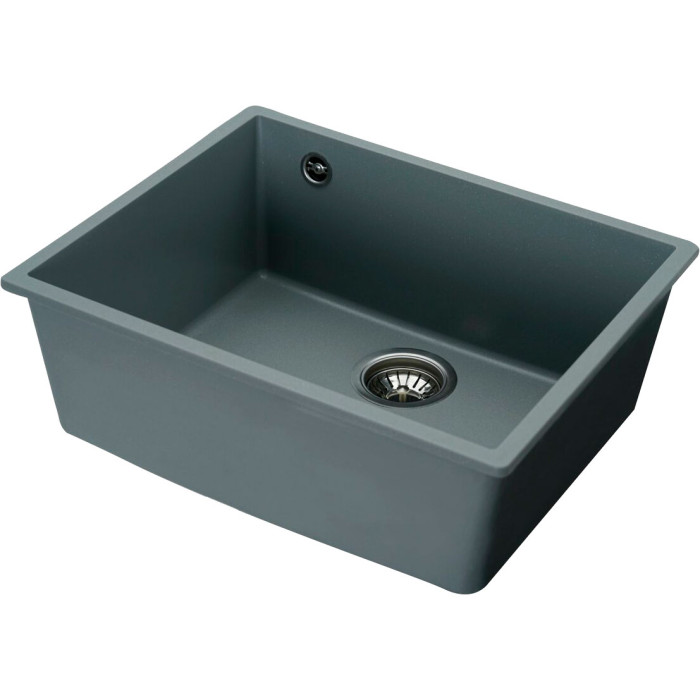 Valeso Oasis 5444 gray metallic - granite sink for undercounter kitchen installation