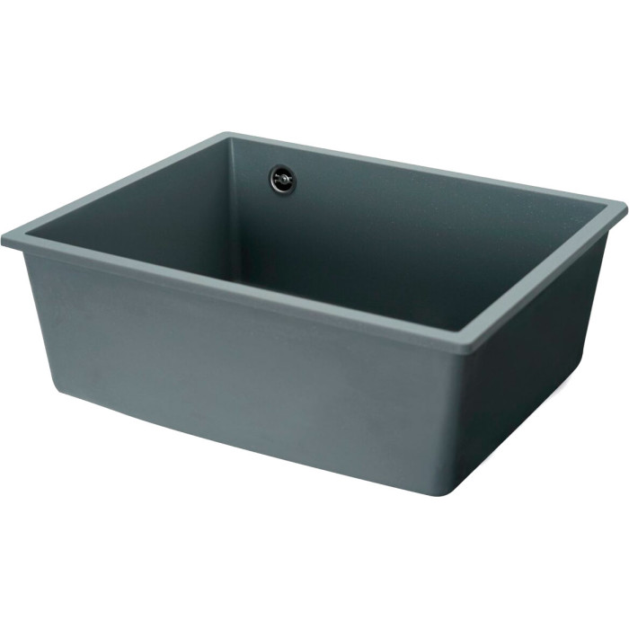 Valeso Oasis 5444 gray metallic - granite sink for undercounter kitchen installation
