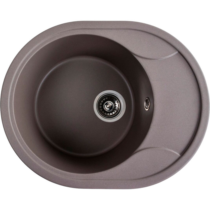 Valeso Onyx 5847 дюна - мойка кухонная 58/47 см с круглой чашей и крылом Valeso Onyx 5847 дюна - мойка кухонная 58/47 см с круглой чашей и крылом