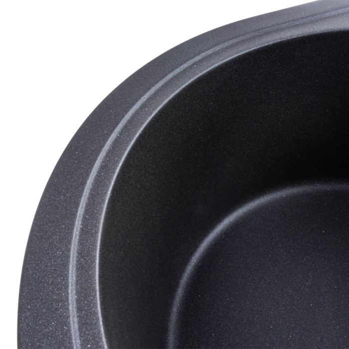 Valeso Onyx 5847 моріон - кухонна мийка з круглою чашею 58 см з штучного каменю