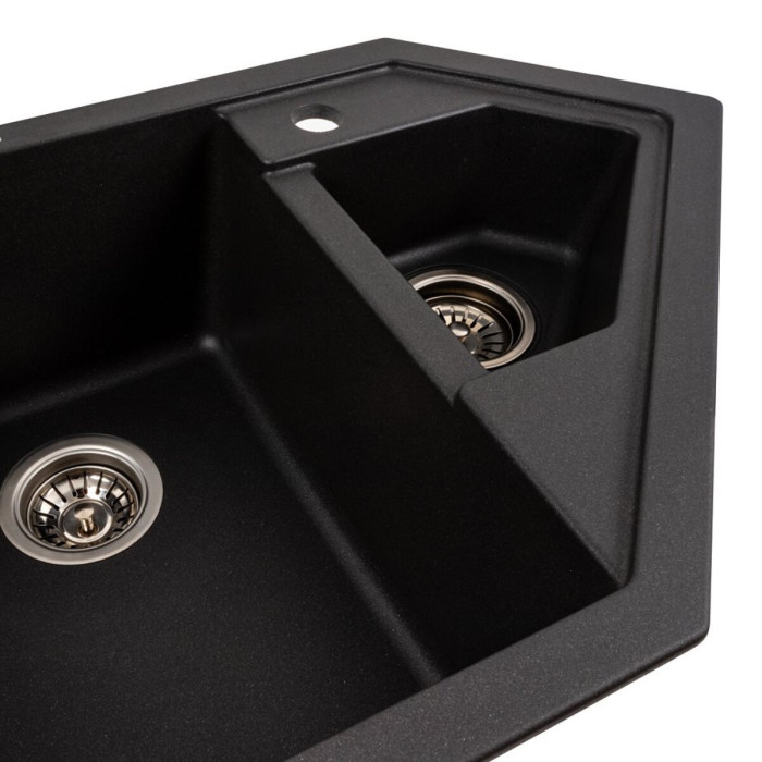 Valeso Pandora 9950 Morion – “corner-style” sink for kitchen countertop