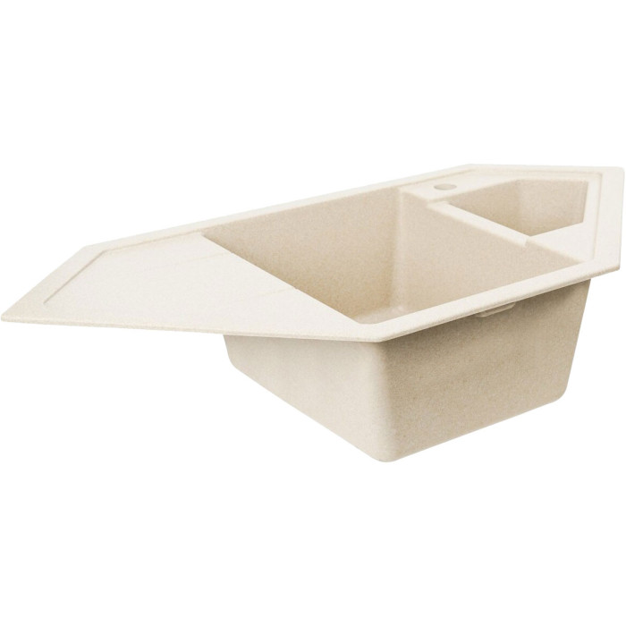 Valeso 9950 Pandora Safari – trapezoidal kitchen sink with 2 bowls made of porcelain granite