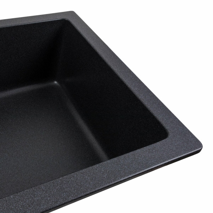 Valeso Paruana 7945 Carbon — wide 79 cm kitchen bowl-sink for undercounter use