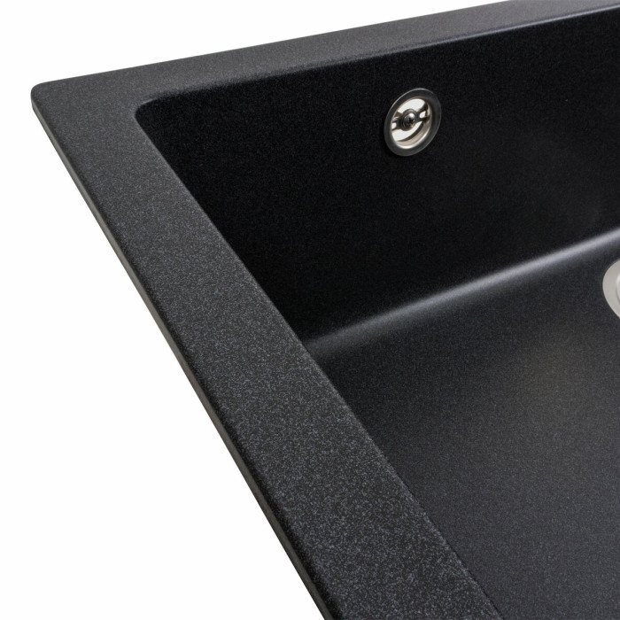 Valeso Paruana 7945 Carbon — wide 79 cm kitchen bowl-sink for undercounter use