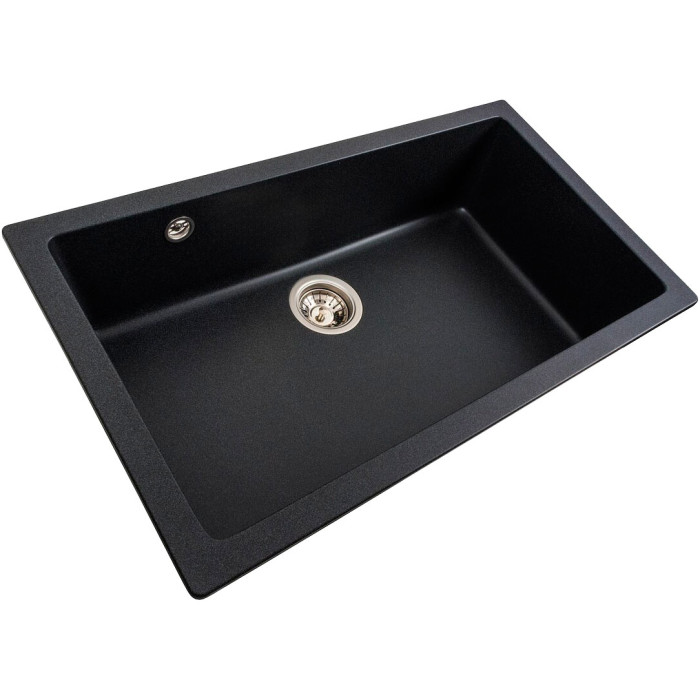 Valeso Paruana 7945 Carbon — wide 79 cm kitchen bowl-sink for undercounter use