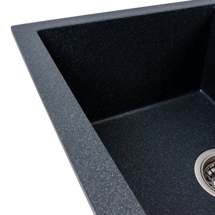 Valeso Reyna 5850 Anthracite — compact 58 cm kitchen sink with drainer