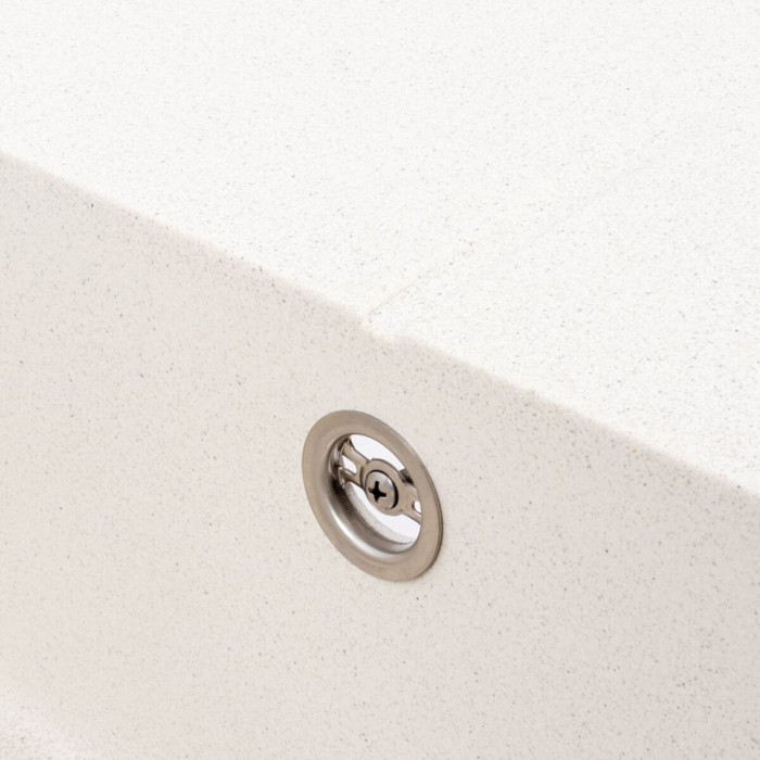 Valeso Reyna 5850 White Speckled — rectangular inset kitchen sink 58 cm