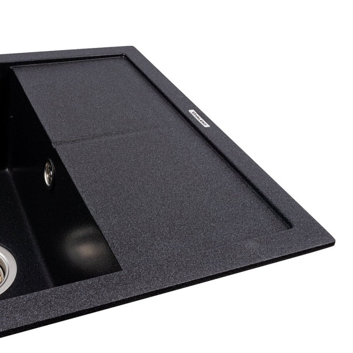 Valeso Reyna 5850 carbon — inset kitchen sink 58 cm wide