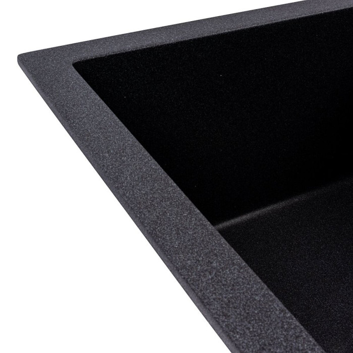 Valeso Reyna 5850 carbon — inset kitchen sink 58 cm wide