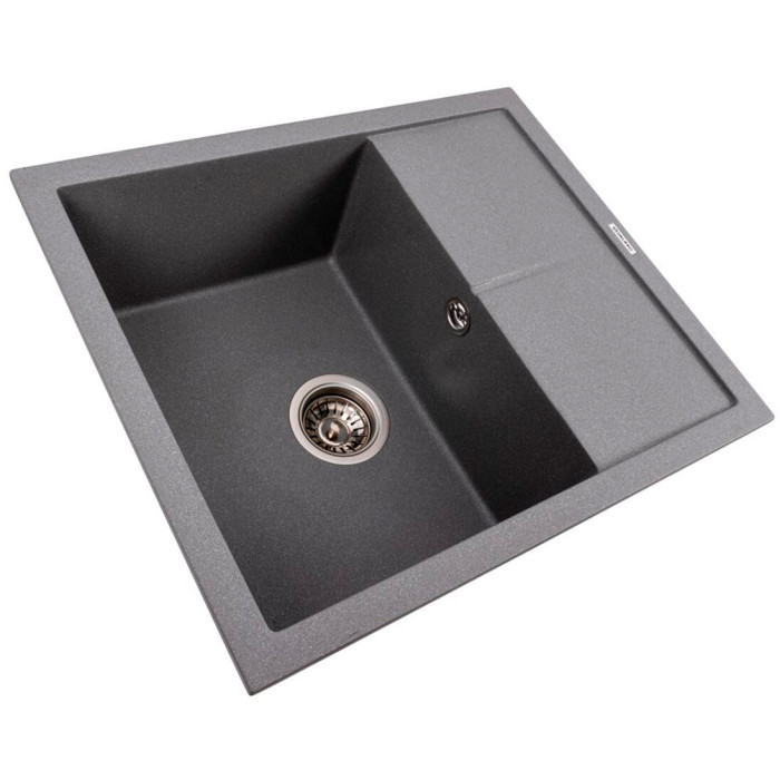 Valeso Reyna 5850 Grey Monsoon — inset ceramic granite kitchen sink 58 cm