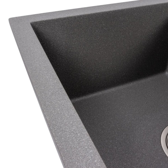 Valeso Reyna 5850 Grey Monsoon — inset ceramic granite kitchen sink 58 cm