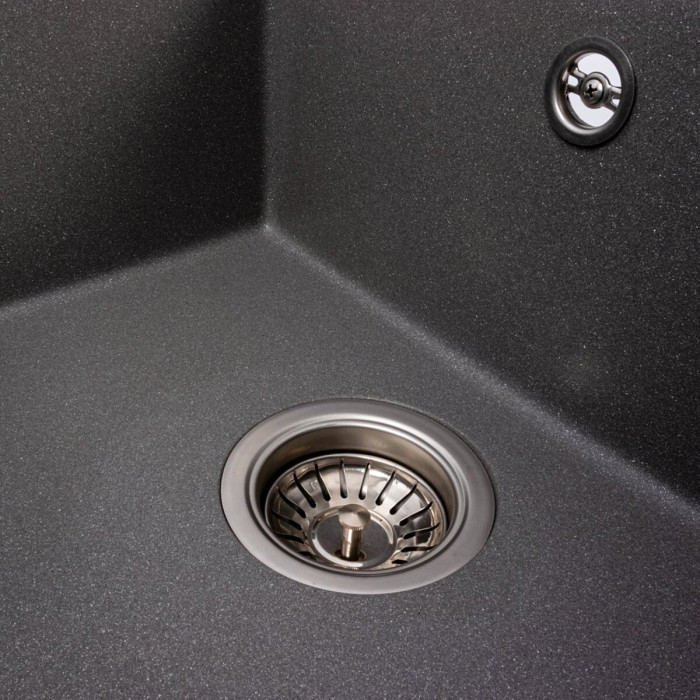 Valeso Reyna 5850 Grey Monsoon — inset ceramic granite kitchen sink 58 cm