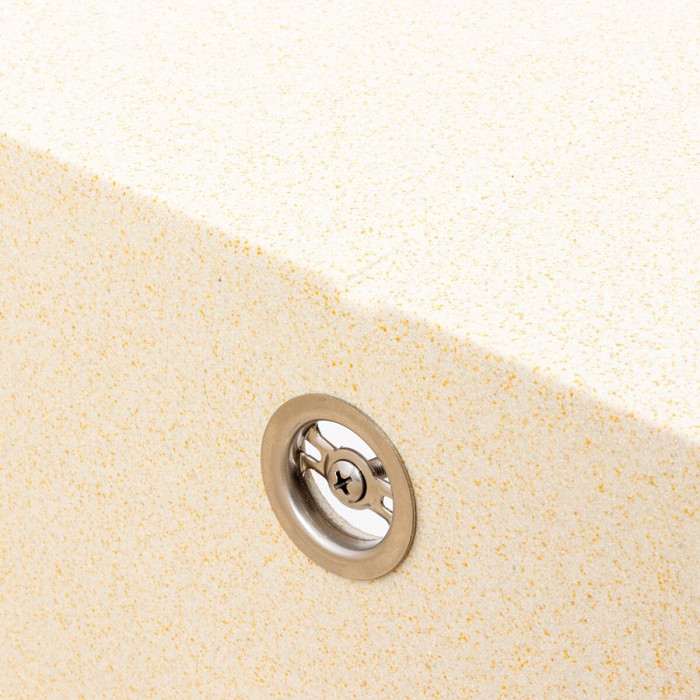 Valeso Reyna 5850 Sand — compact kitchen sink 58 cm with drainer wing