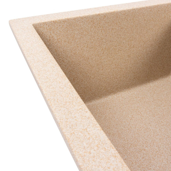 Valeso Reyna 5850 Safari — inset granite kitchen sink 58 cm in beige tones