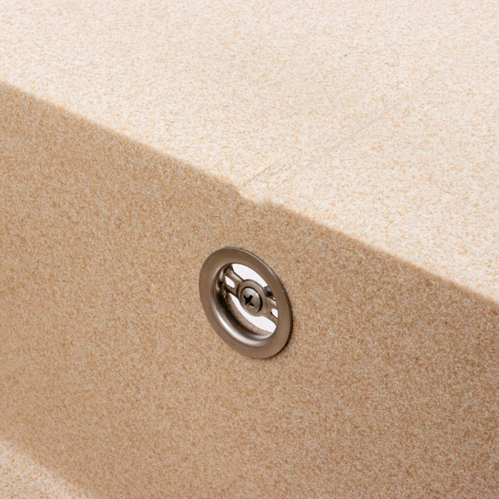 Valeso Reyna 5850 Safari — inset granite kitchen sink 58 cm in beige tones