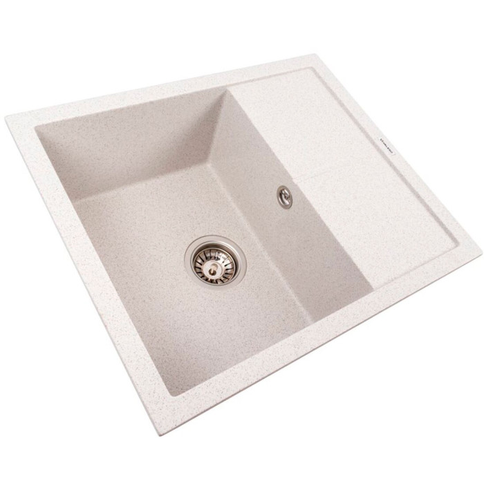 Valeso Reyna 5850 Topaz — light matte artificial granite sink