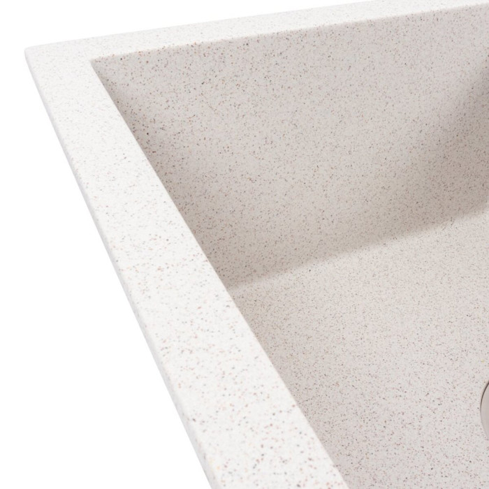 Valeso Reyna 5850 Topaz — light matte artificial granite sink