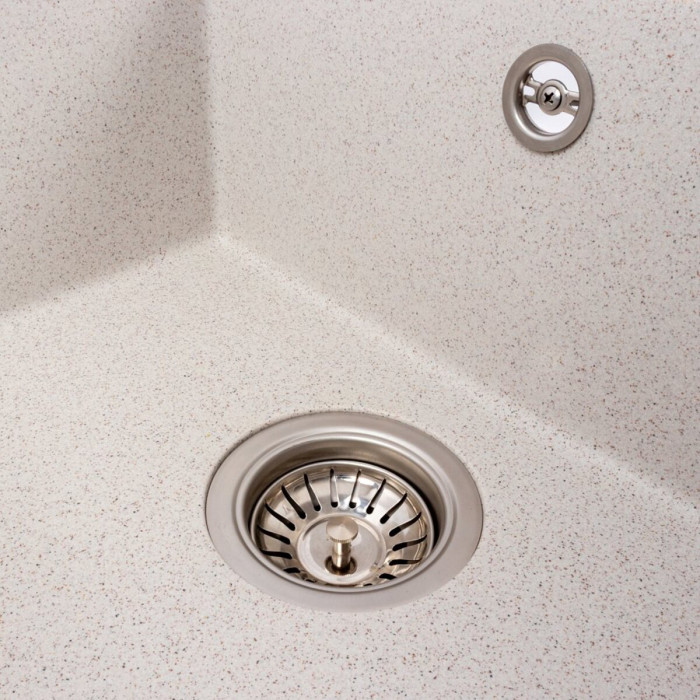 Valeso Reyna 5850 Topaz — light matte artificial granite sink