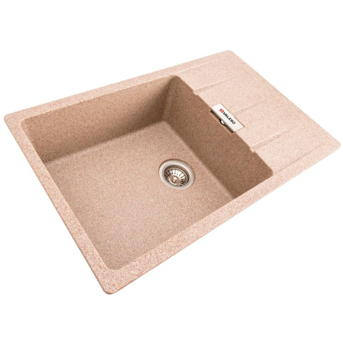 Valeso Roma 7850 caramel - sink 78 by 50 cm with one bowl and drainer