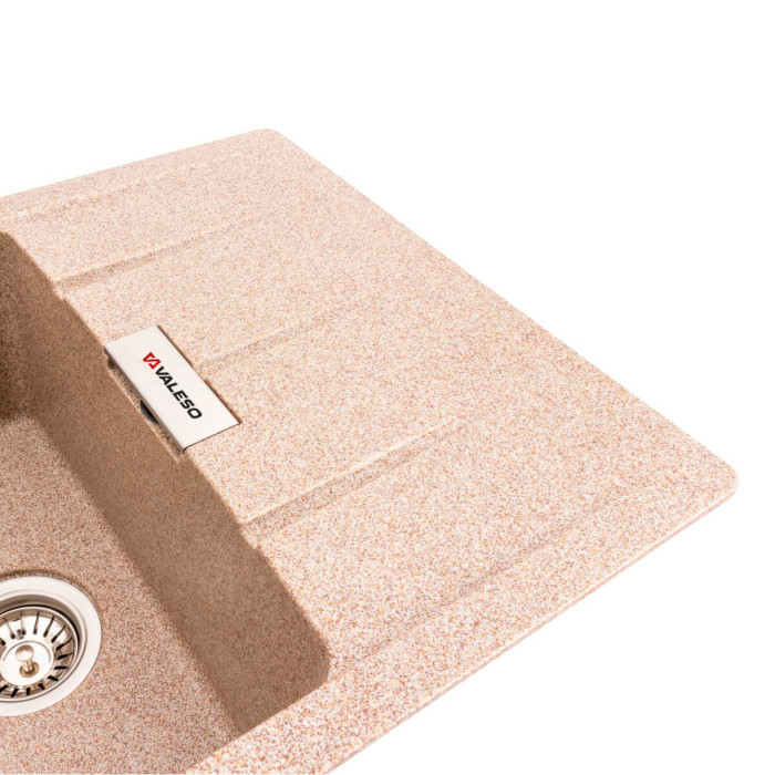 Valeso Roma 7850 caramel - sink 78 by 50 cm with one bowl and drainer