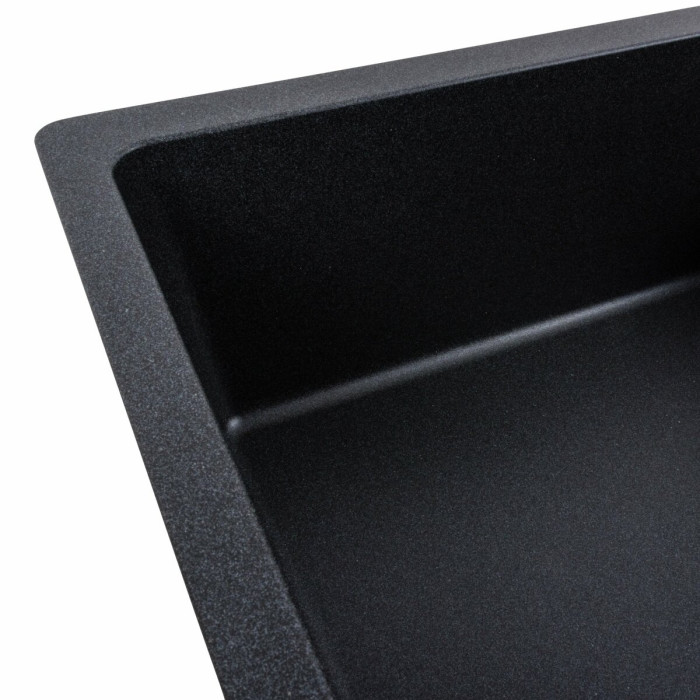 Valeso Roma 7850 carbon - matte composite sink 78*50 cm with dish drying platform