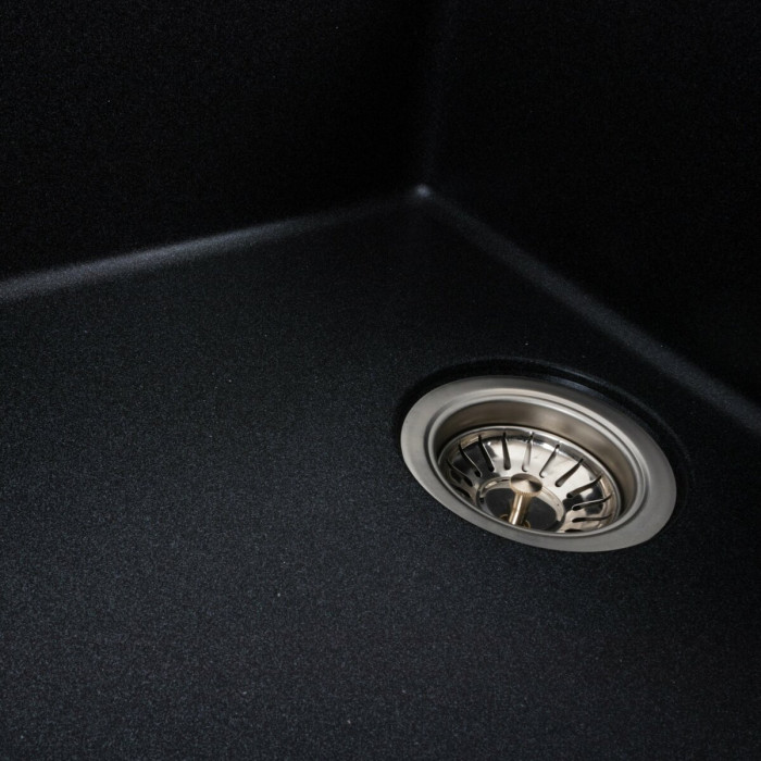 Valeso Roma 7850 carbon - matte composite sink 78*50 cm with dish drying platform