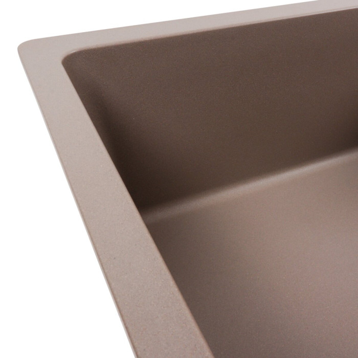 Valeso Roma 7850 dune - composite kitchen sink 78 cm flush-mount, with wing