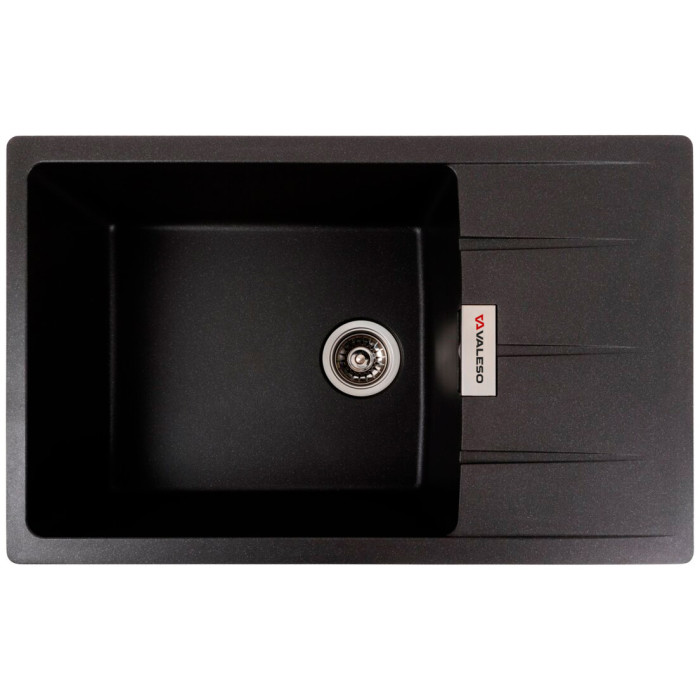 Valeso Roma 7850 morion - "artificial stone" sink 78 cm wide in dark color