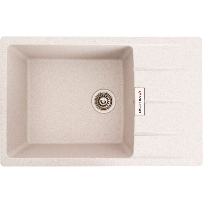 Valeso Roma 7850 topaz - light matte sink 78*50 for countertop kitchen installation