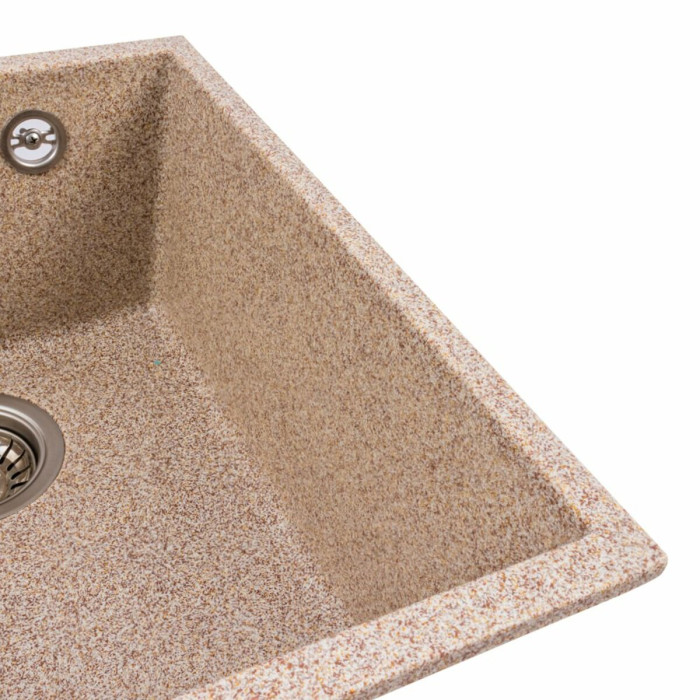 Valeso Roxy 3744 caramel - matte kitchen sink 37*44 cm for undercounter installation