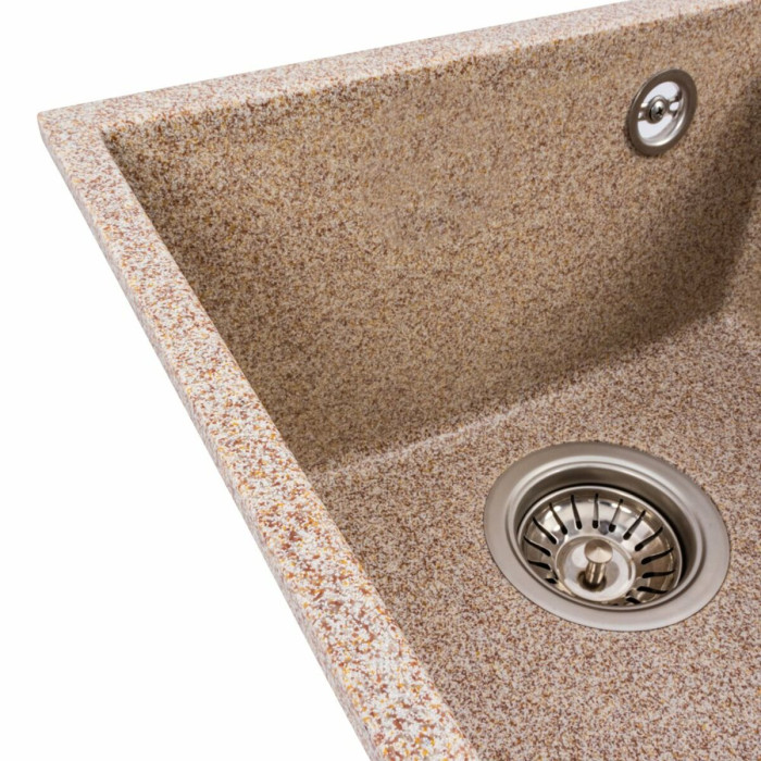 Valeso Roxy 3744 caramel - matte kitchen sink 37*44 cm for undercounter installation