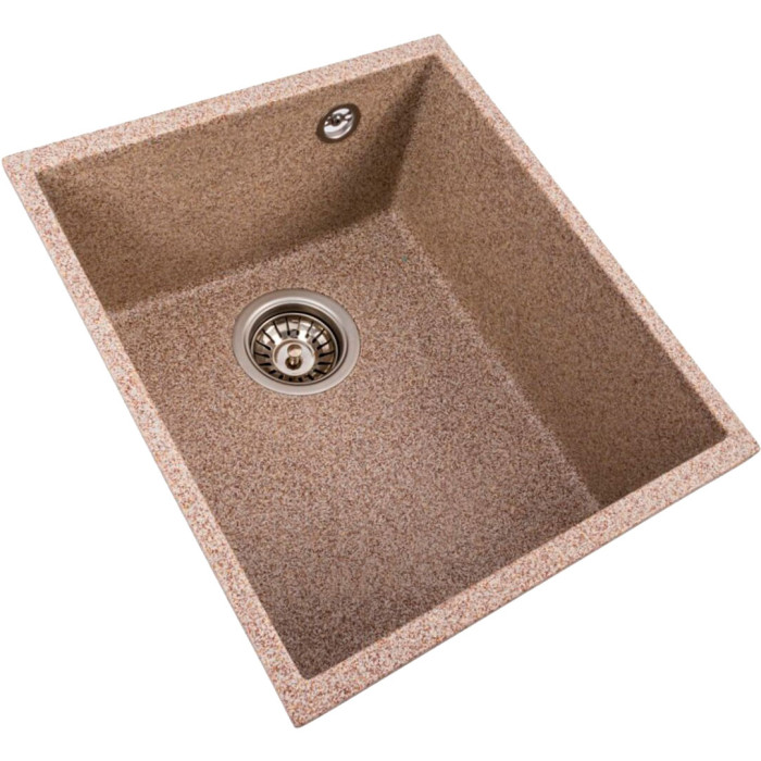 Valeso Roxy 3744 caramel - matte kitchen sink 37*44 cm for undercounter installation