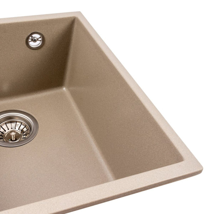 Valeso Roxy 3744 Titan — composite undermount sink 37 × 44 cm