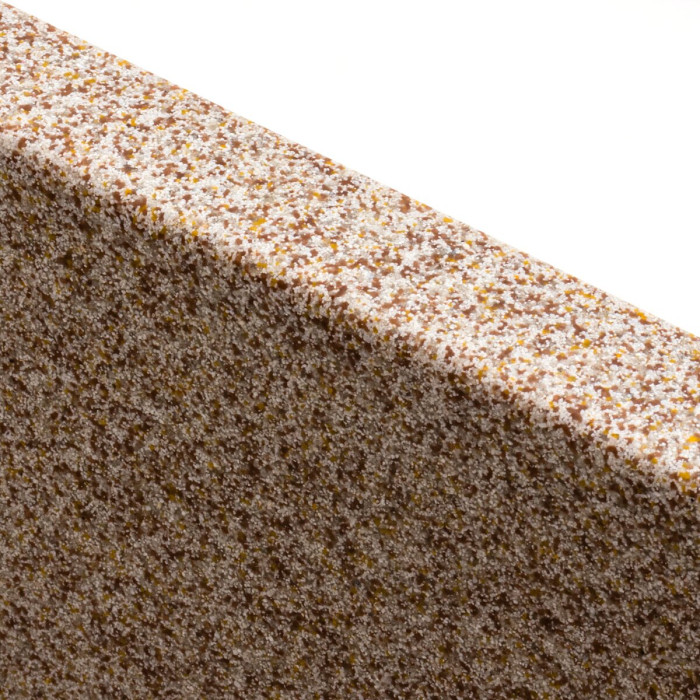 Valeso Ruba 4040 Caramel — composite sink 40 cm, undermount installation