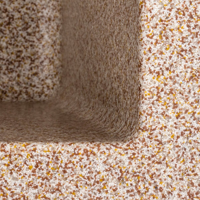 Valeso Ruba 4040 Caramel — composite sink 40 cm, undermount installation