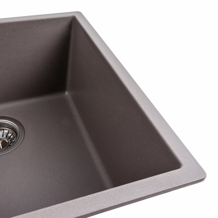 Valeso Ruba 4040 Dune — 40×40 cm quartz kitchen sink for undermount installation