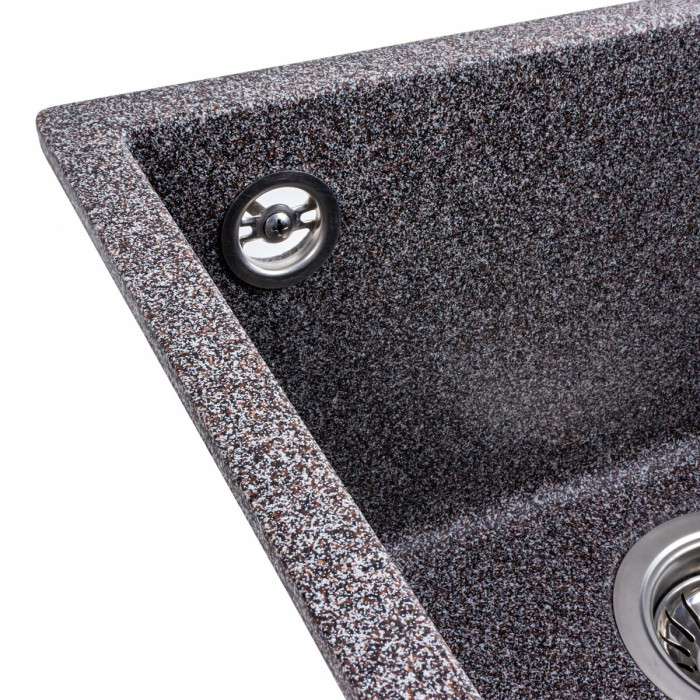 Valeso Ruba 4040 мікс - раковина кухонна гранітна 40 см підстільної установки