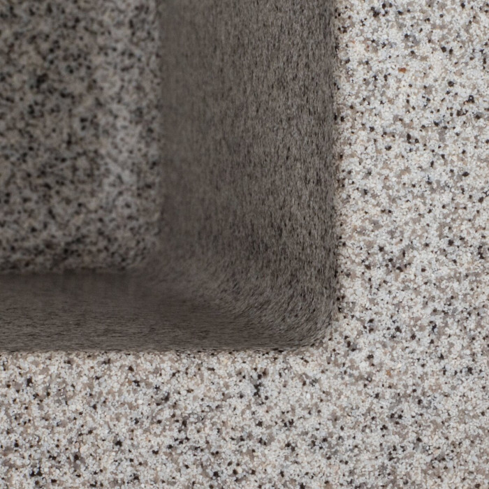 Valeso Ruba 4040 сірий - мийка вбудовувана під стільницю; 40 см; захист від переливу