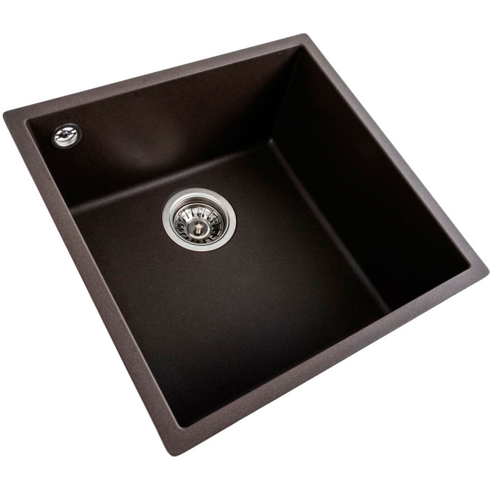 Valeso Ruba 4040 dark rock - kitchen sink in brown tones 44/44 cm