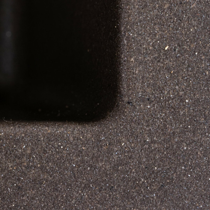 Valeso Ruba 4040 dark rock - kitchen sink in brown tones 44/44 cm