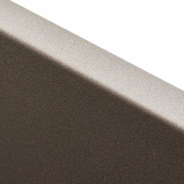 Valeso Ruba 4040 titanium — undermount granite kitchen sink 40 cm