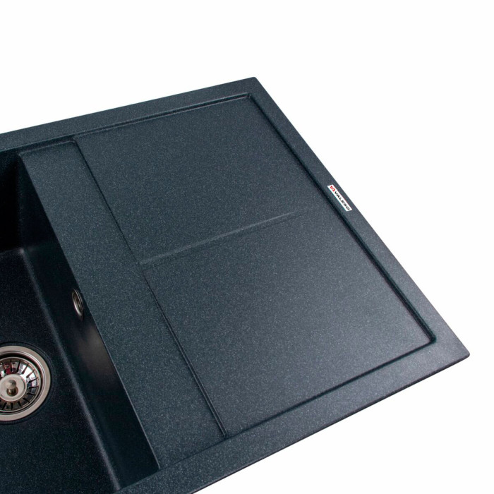 Valeso Selena 7950 anthracite - 79/50 cm granite kitchen sink with wing