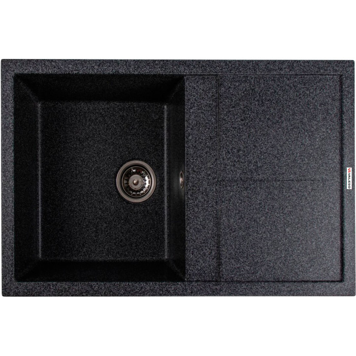 Valeso Selena 7950 graphite - 79 cm built-in sink for kitchen countertop