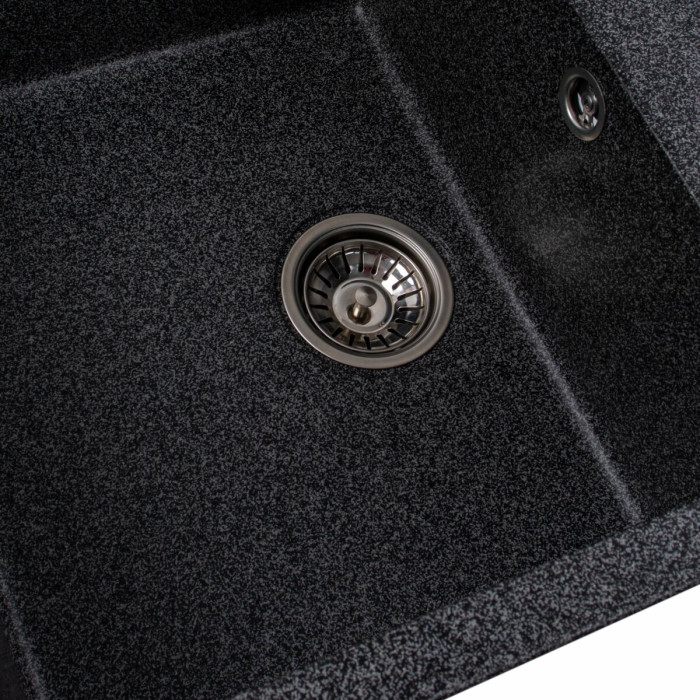 Valeso Selena 7950 graphite - 79 cm built-in sink for kitchen countertop