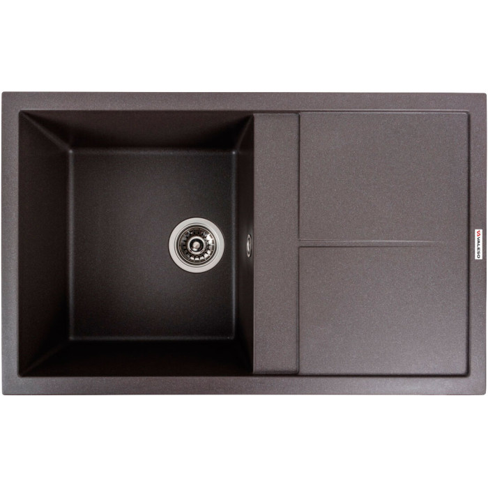 Valeso Selena 7950 grenadine - 79 cm wide composite sink with dish platform